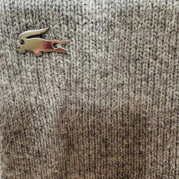Lacoste Womens Wool Cashmere Pullover Sweater Gray Size Small - Picture 6 of 11
